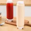 Condiment Dispenser Squeeze Sauce Bottle Big Capacity Reusable Condiment Container Double Head Kitchen Tool for Liquids Sauces
