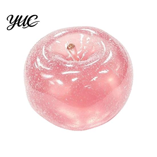 Desk Accessories for Adults Apple Ice Sand Squishy Fidget Toy, Slow Rising Squeeze Stress Relief Toys Transparent Fruit Sensory Toy Kids Soft