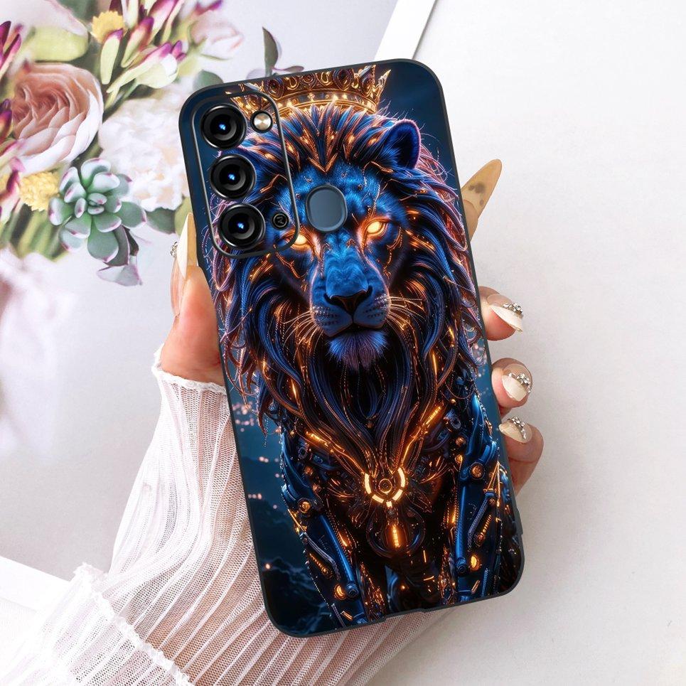 Soft Clear Silicone Casing For Itel Vision 3 Turbo Phone Case Vision 2S Cover Cartoon Cat Dragon Flower Butterfly Pattern Coque