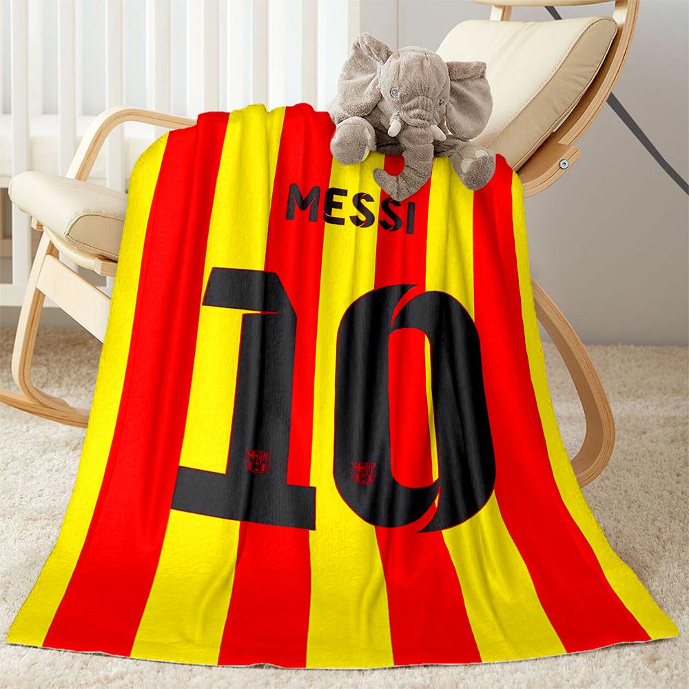 Messi's Legacy In Soccer Flannel Blanket-Soft and Suitable for Sofas,Beds,Offices,Travel,All Seasons,Great Gift for Holidays and Birthdays.