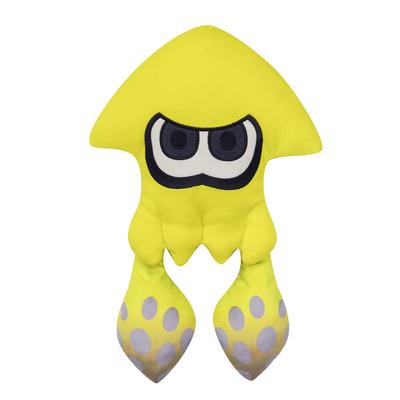 Sanei Boeki Splatoon 3 ALL STAR COLLECTION Кальмар (M) Желтая Плюшевая Игрушка W26 x D11 x H40см SP36