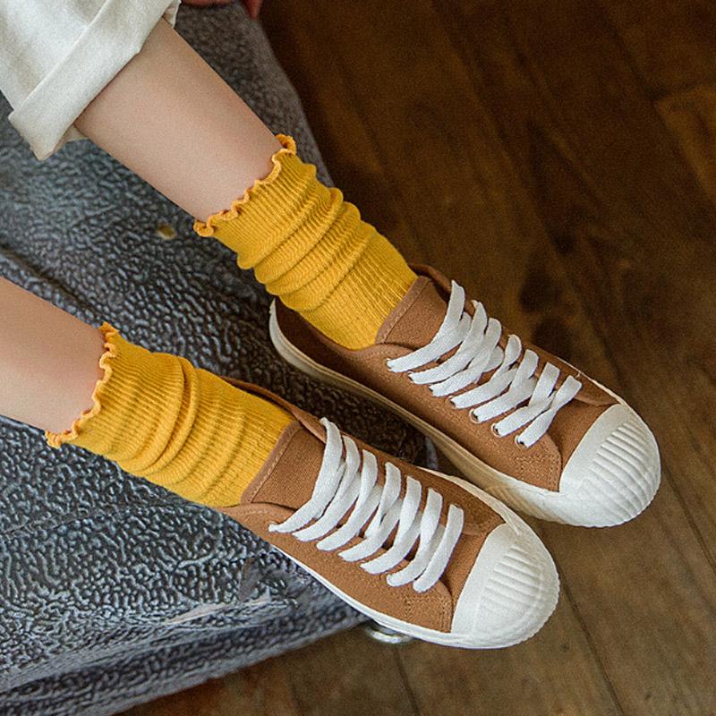 Осенние и зимние женские носки. 10 цветных чулок Heap, средние носки-трубы. 1 пара высококачественных ювелирных аксессуаров из чистого хлопка Agaric Edge