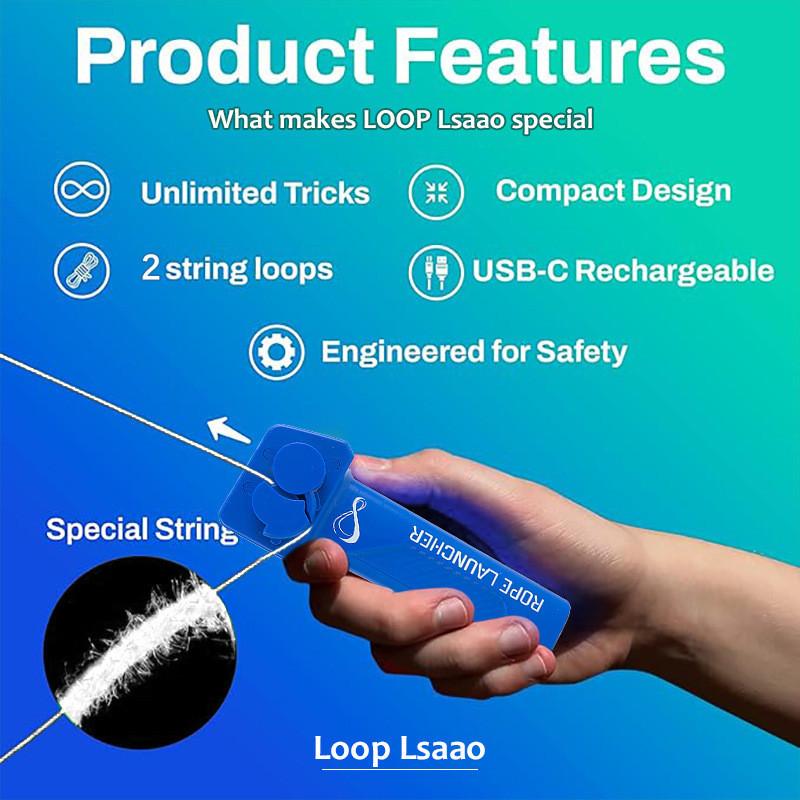 Разноцветная светодиодная игрушка Zipstring Пластиковая ручная с регулируемой скоростью Петля-лассо Веревочный пусковой механизм
