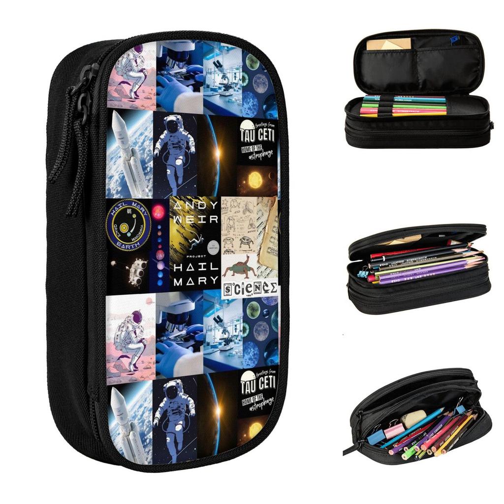 Project Hail Mary Amaze Pencil Case Creative Pen Holder Bags Girls Boys Large Storage School Supplies Gift Pencil Box