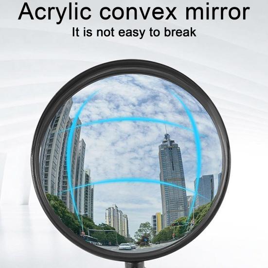 1/2 шт. вращающееся зеркало заднего вида на руль велосипеда небьющееся универсальное легкое в установке регулируемое крепление на руль выпуклое зеркало аксессуары