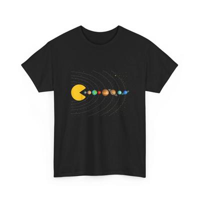 Футболка с Солнечной системой, Футболка для любителей астрономии, космоса и видеоигр