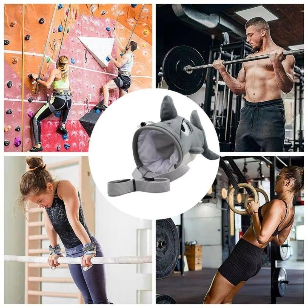 Sloth/Shark Magnesium Powder Bag Stuffed Animal Rock Climbing Bag Bouldering Bag Outdoor Sports