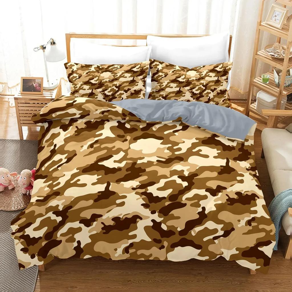 Camo Camouflage Concept Concealment Comfortable Duvet Cover Pillowcase Bedding Set Children Bedroom Decoration Home Textile