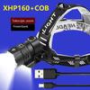 Профессиональный уличный светодиодный налобный фонарь, масштабируемая фара, фонарик, лампа, фонарь, лампы 3 Powerbank