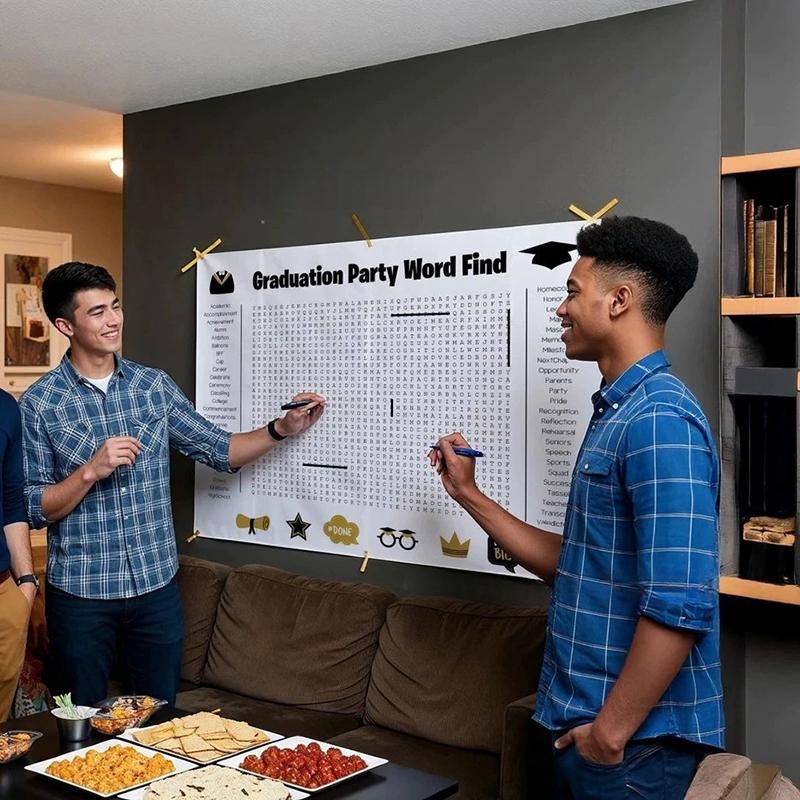 Большой плакат-поиск слов на День благодарения, Гигантский праздничный плакат-поиск слов для Дня благодарения и Рождества, Настенная игра