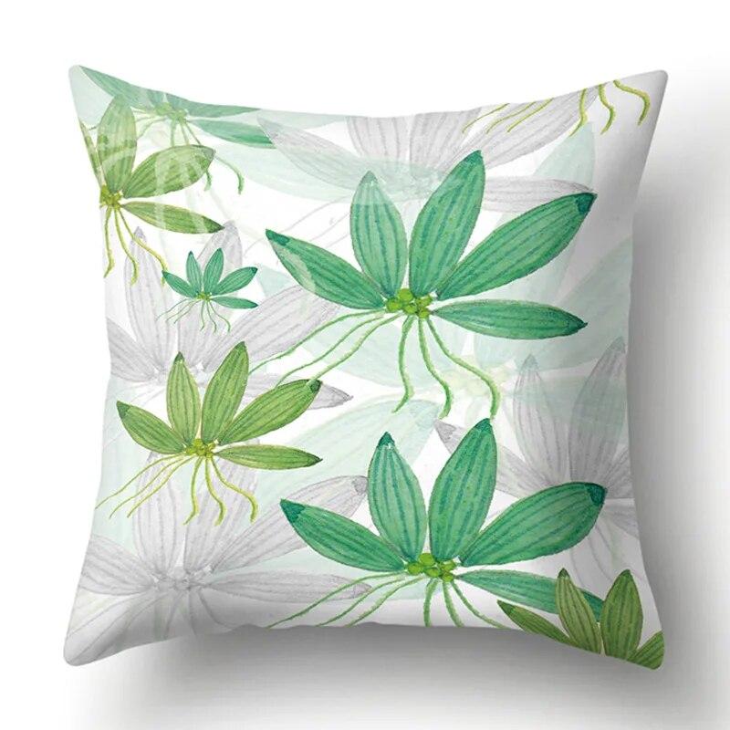 Наволочка Green Leaf Cushion Home Soft Car