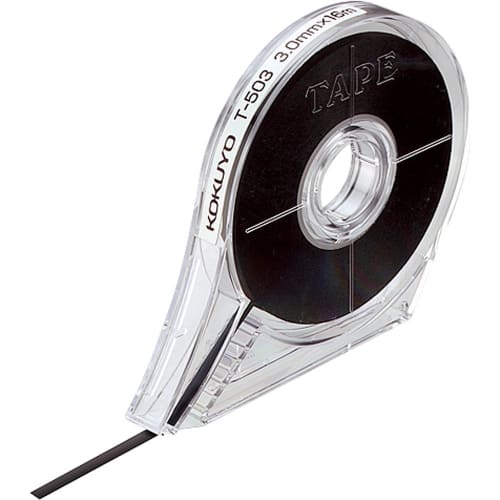 KOKUYO Whiteboard Ruler Tape for Whiteboards Width 3mm Length 16m Black T-503