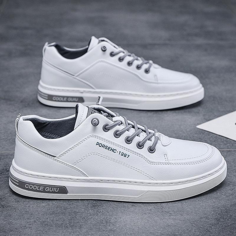 Летние мягкие кожаные ленивые туфли повседневные универсальные легкие дышащие спортивные туфли низкие мужские модные кроссовки мокасины мужские
