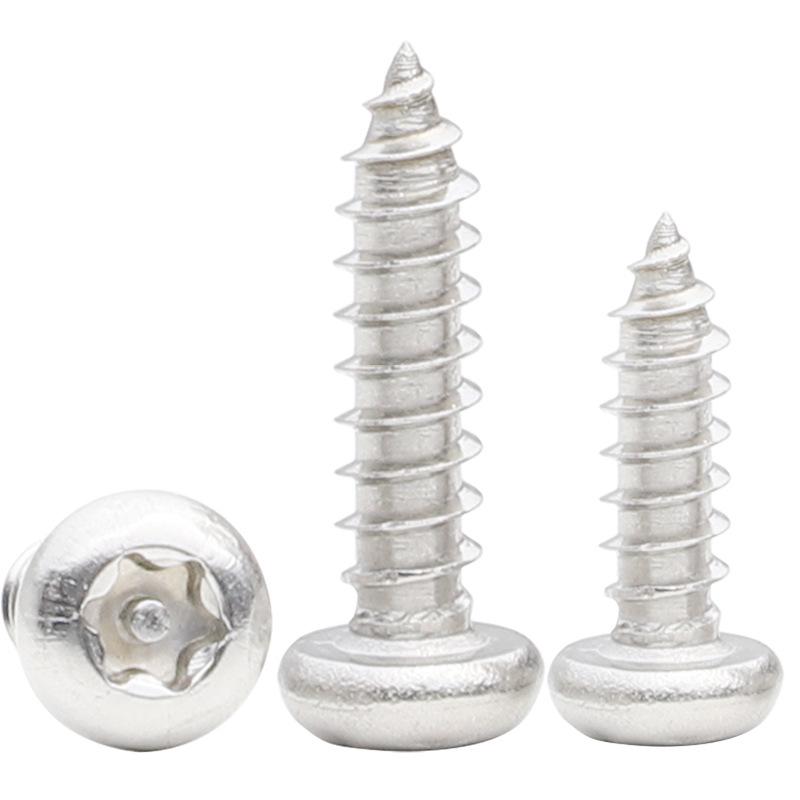 Саморезы-саморезы из нержавеющей стали 304 с защитой от кражи - круглая/цилиндрическая головка M3/M4/M5