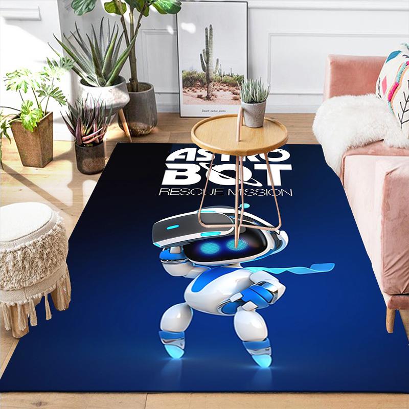 1Pc Astro Bot Rescue Mission Rug Office Carpet Indoor Outdoor Doormat Nonslip Soft Comfortable Living Christmas Halloween Xmas Gift D924612
