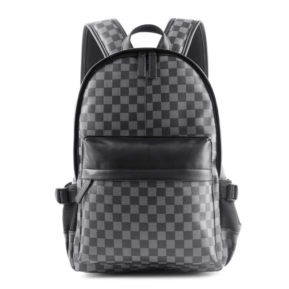 Рюкзак из искусственной кожи, корейская версия, мужской рюкзак, дорожная сумка, студенческий рюкзак, компьютерная мужская сумка, роскошный дизайн