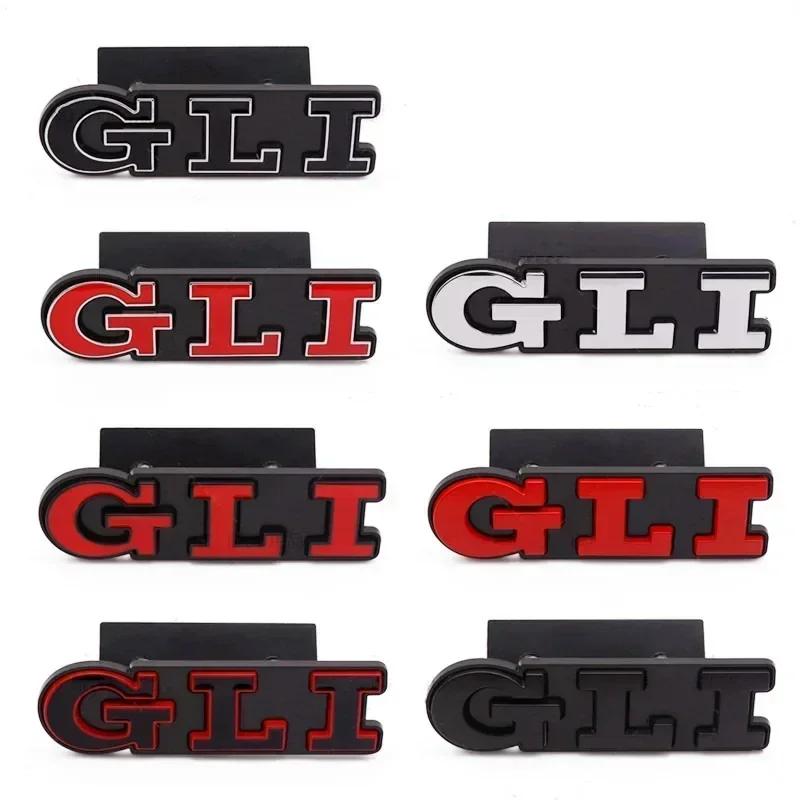 3D Metal Car Letters GLI Logo Rear Trunk Front Grill Badge Emblem Sticker Decals For Volkswagen VW Jetta MK2 MK4 MK5 MK6 MK7 MK8 zd1