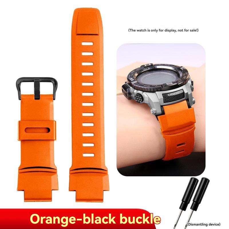 Для Casio PROTREK PRG-260/270/550/250 Силиконовый ремешок для часов PRW-3500/2500/5100 Специальный интерфейс резиновый ремешок Черный мужской Браслет