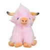 Cow Ornament Realistic Highland Cow Plush Toy Adorable Stuffed Animal for Home Farmhouse Desktop Decorations