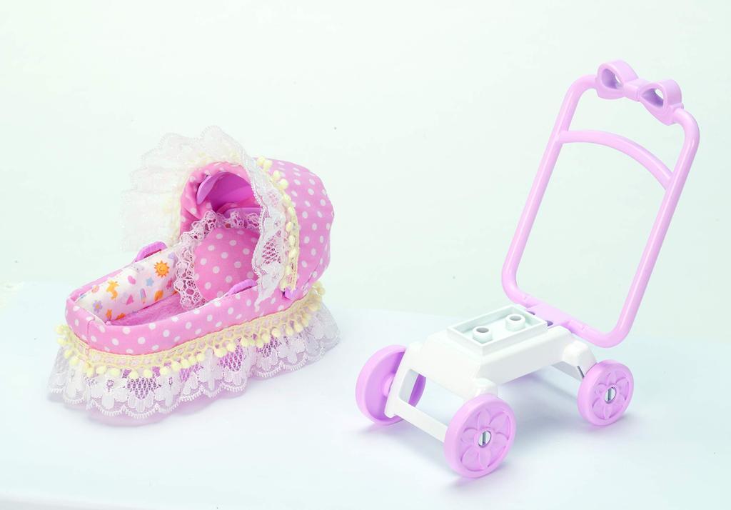 TAKARA TOMY Mitsugo Baby Play 3 Years Old and Passes Toy Safety ST Mark Licca TAKARA TOMY "Licca-chan LF-11 Stroller" Dress-up Doll, House, Toy,