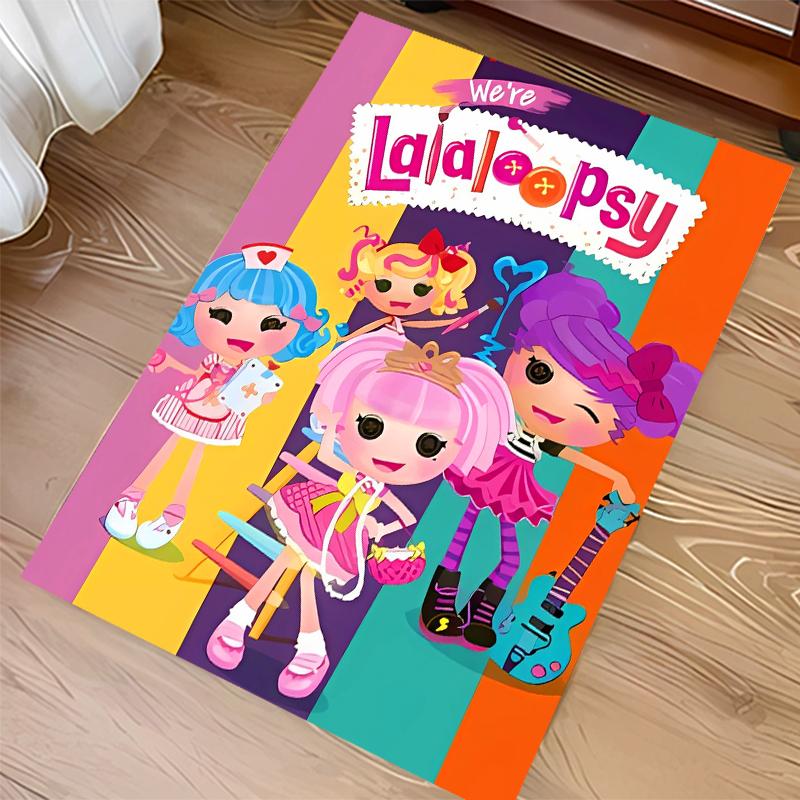 1 шт. Ковер с принтом Lalaloopsy - Мягкий, Моющийся, Нескользящий Коврик для Помещений для Офисных Стульев, Гостиной, Домашнего Офиса, Декоративный Ковер