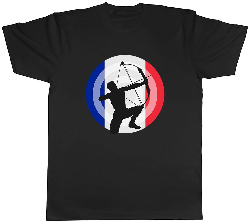 Archery Flags France Mens Unisex T-Shirt Tee