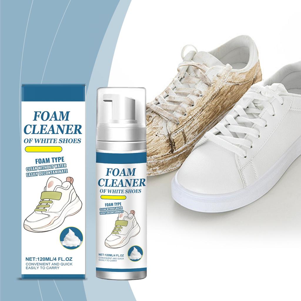 Средство для чистки обуви; Чистка обуви; Средство для удаления пятен с обуви; Очищает пятна и желтизну на поверхности обуви (120мл)