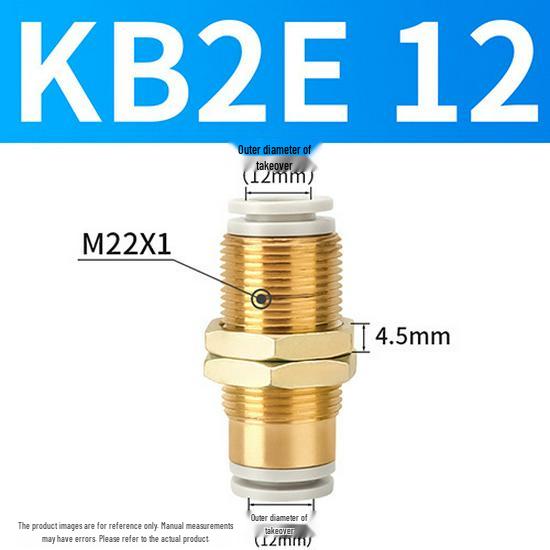 Пневматический сквозной bulkhead-соединитель SMC серии KB2E/KQ2E