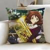 Hot Hhibike Euphoniuming Cushion Cover Soft  EasyWash Pillow Case  Versatile for Couch Bed Travel and Office