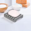 Soap dish rack, anti-slip bathroom accessories, silicone soap box protector, sink deck, bathtub, shower tray soap drain, silicon