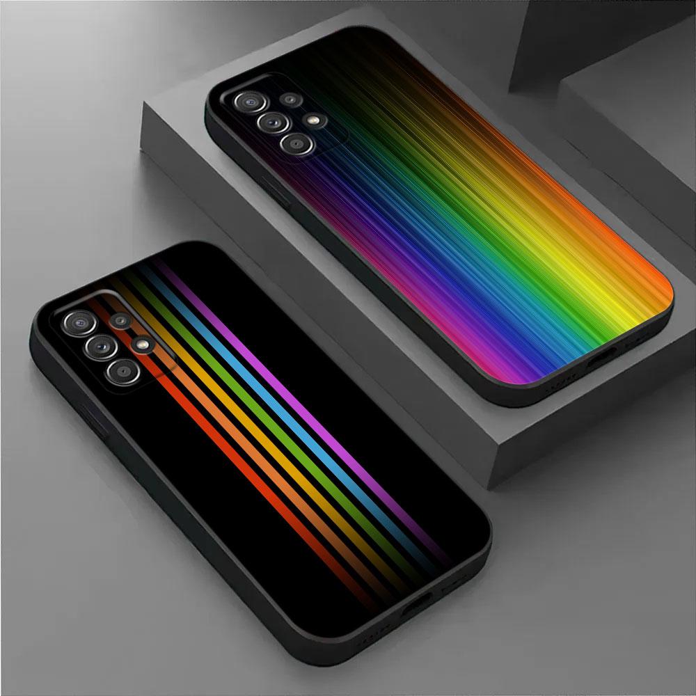 LGBT For Samsung Galaxy A55 Case A54 A52S A53 A51 A34 A35 A33 A32 A50 A72 A71 A30 A7 A9 Case Soft Cover Rainbow Flag Gay Lesbian