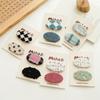 2PCS/Set Vintage Plaid Hair Clips Cute Geometric Knit Fabric Hairpins Barrettes Hair Accessories For Women Girls Baby Hair Clamp