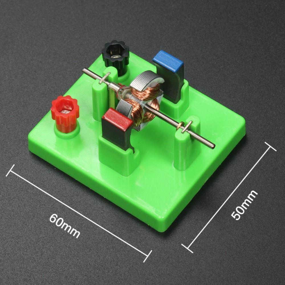 Green Physics Experiment Aids ABS+Metal Educational Students Toys DC Electrical Motor Model  School