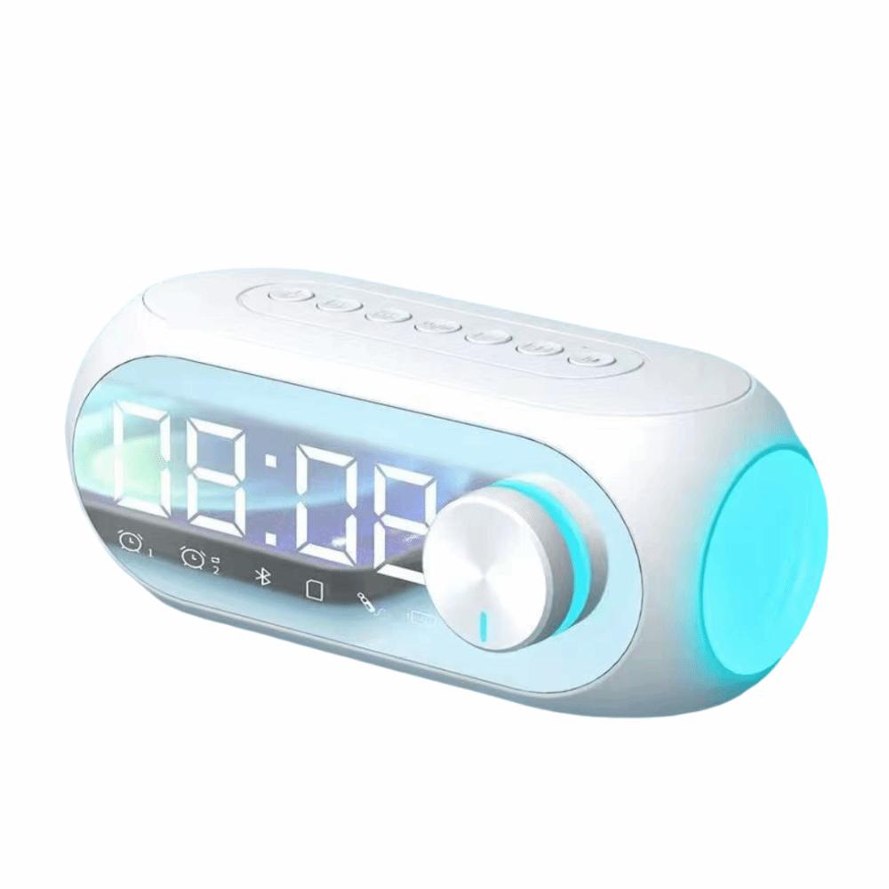 Portable Car Alarm Clock Rechargeable Desktop Small BT Speaker Heavy Subwoofer BT Speaker Car Use