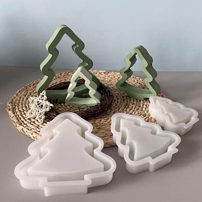 1/3 шт. Силиконовая форма для рождественской елки, сделай сам, ручная работа, полая форма для рождественского украшения, форма для поделок, форма для литья гипса, цемента, эпоксидной смолы