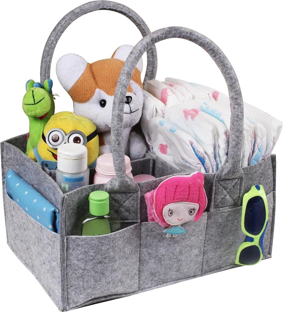 Органайзер для детских подгузников, портативный дизайн, прочный материал из фетра - многофункциональный органайзер