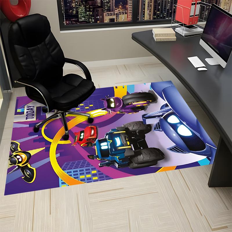 Batwheels Printed Carpet, Rug for Office Chair Living Room Bedroom Kitchen Room Decor Gifts.