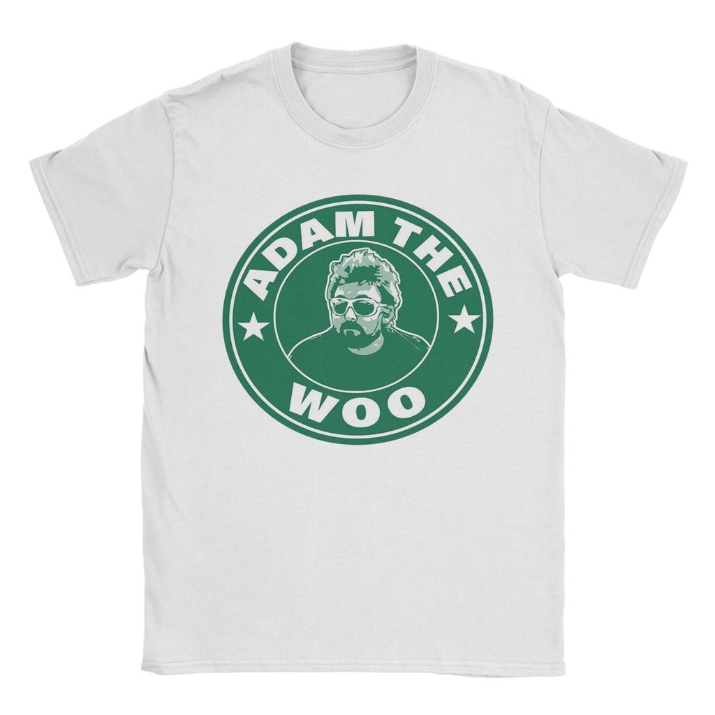 Adam The Woo Coffee Cotton TShirt For Unisex Beach Awesome T Shirts O Neck Hip Hop Tees Oversized Cheap Clothes