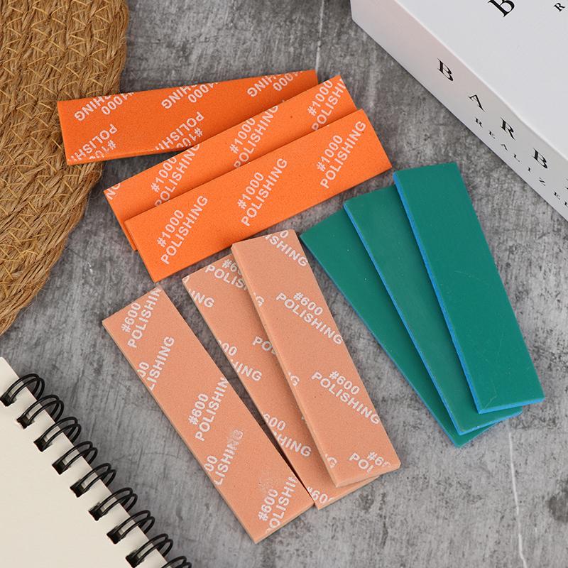 9 шт. Полужесткие шлифовальные палочки MS-E400-2000 для инструментов моделирования, пластиковый полировальный стержень для моделей, хобби, DIY, поделки