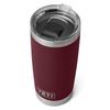 YETI Rambler 20oz Tumbler, Stainless Steel, Vacuum Insulated with Slider Lid, Wildvine Red