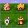 Whimsical Resin Mushroom House Miniature Garden Ornaments For Fairy Tale Decor