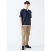 [Beams Heart] S/S TEE Cool touch sensation key neck layered T-shirt men's NAVY M 42040333639