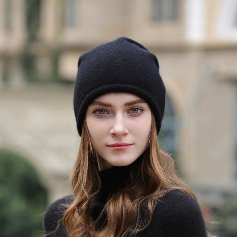 Женская кашемировая шапка Qinghe кашемир 30% кашемир 70% шерсть Женский осенне-зимний кашемировый платок мягкий и теплый