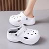 Hole Shoes with a Thick Sole of 7cm, Women's Summer Outdoor Sponge Cake Shoes with Height Increase