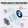 Для BMW X1 X3 X4 X5 E87 F20 E46 E90 E39 F16 Автомобильные светодиодные плавающие колпачки ступицы колеса Магнитные колпачки ступицы Магнитная подвеска Колпачок ступицы колеса k5