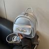 Korean version of fashion portable small bag women's 2025 new bow backpack casual schoolbag
