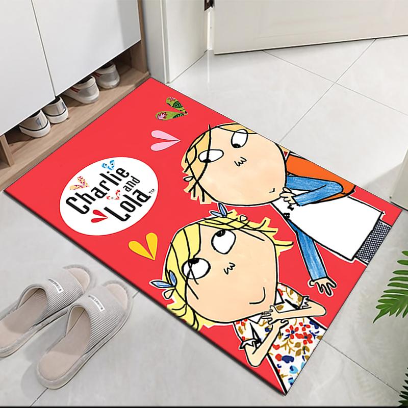 Charlie and Lola Printed Carpetrugfor Office Chair Living Room Bedroom Kitchen Room Decor Gifts
