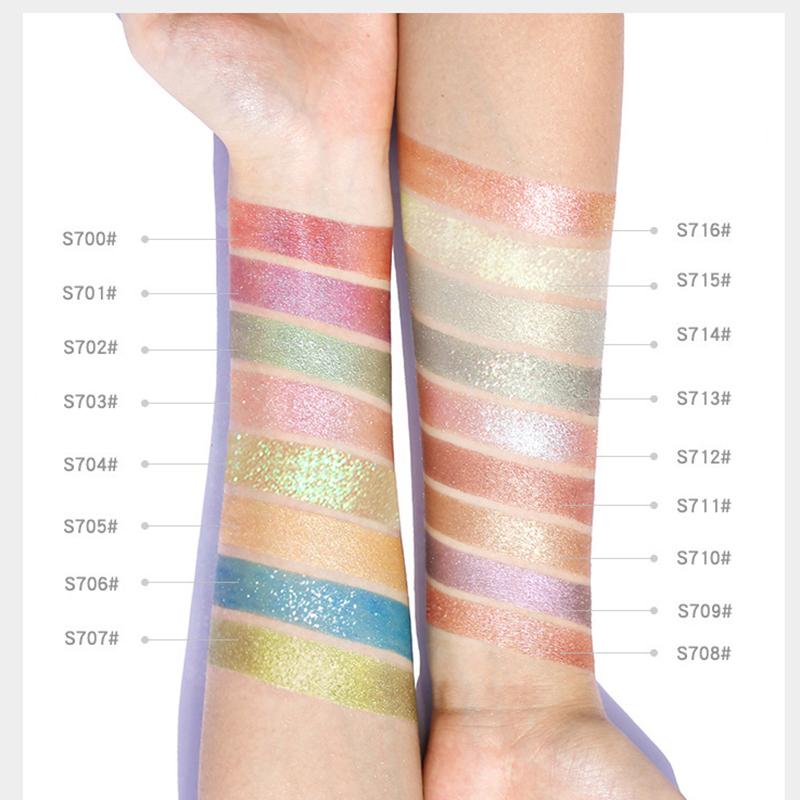 Pudaier Chameleon Diamond Flash Monochrome Eyeshadow Mermaid Ji Polarized Sequins Mashed Potatoes Brighten