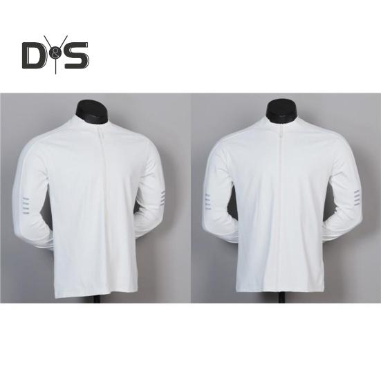 Мужское спортивное пальто с воротником-стойкой, эластичное впитывающее пот, мягкое, дышащее, быстросохнущее, однотонное, на молнии, с длинным рукавом, солнцезащитное пальто для бега в тренажерном зале