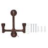 Iron Wall Lamp Double Head Water Pipe Lamp Steampunk Wall Lamp with E27 Socket for Industrial